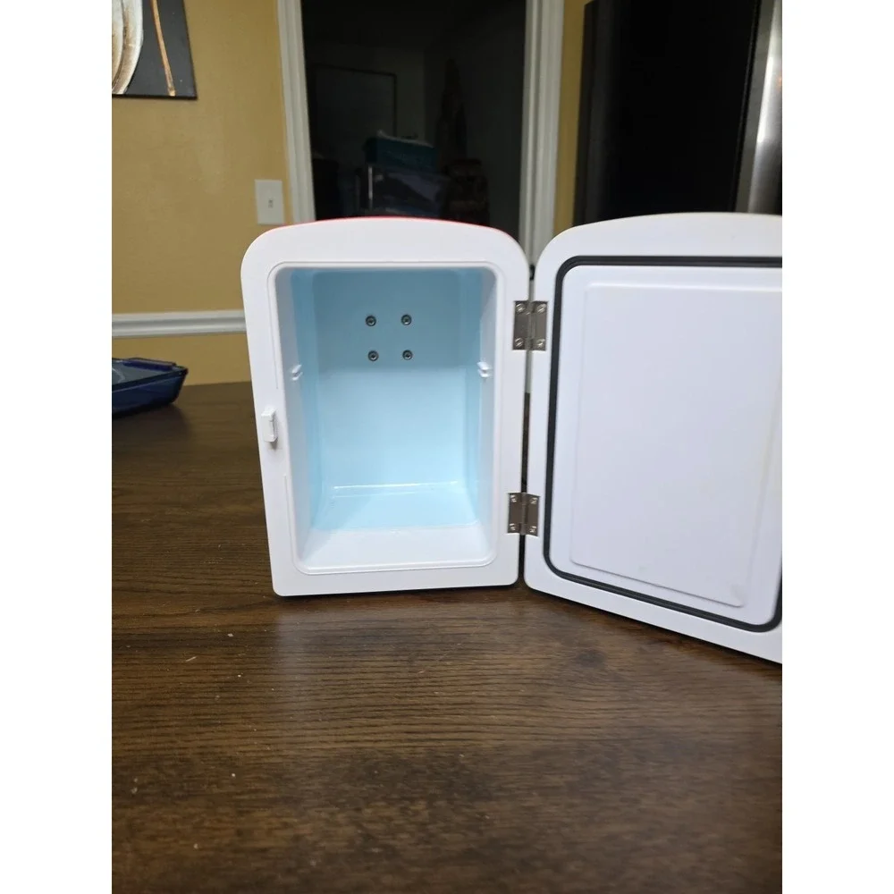 Coca-Cola Mini Fridge, 6 Can Mini Fridge, Cooler & Heater, Personal Retro Fridge